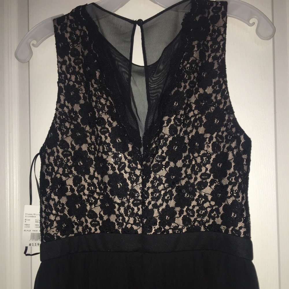 David Bridal Black Sequin Lace Dress. Never Used. - Picture 5 of 8